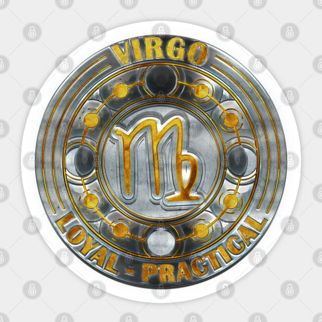 Chrome virgo Sticker by FallingStar